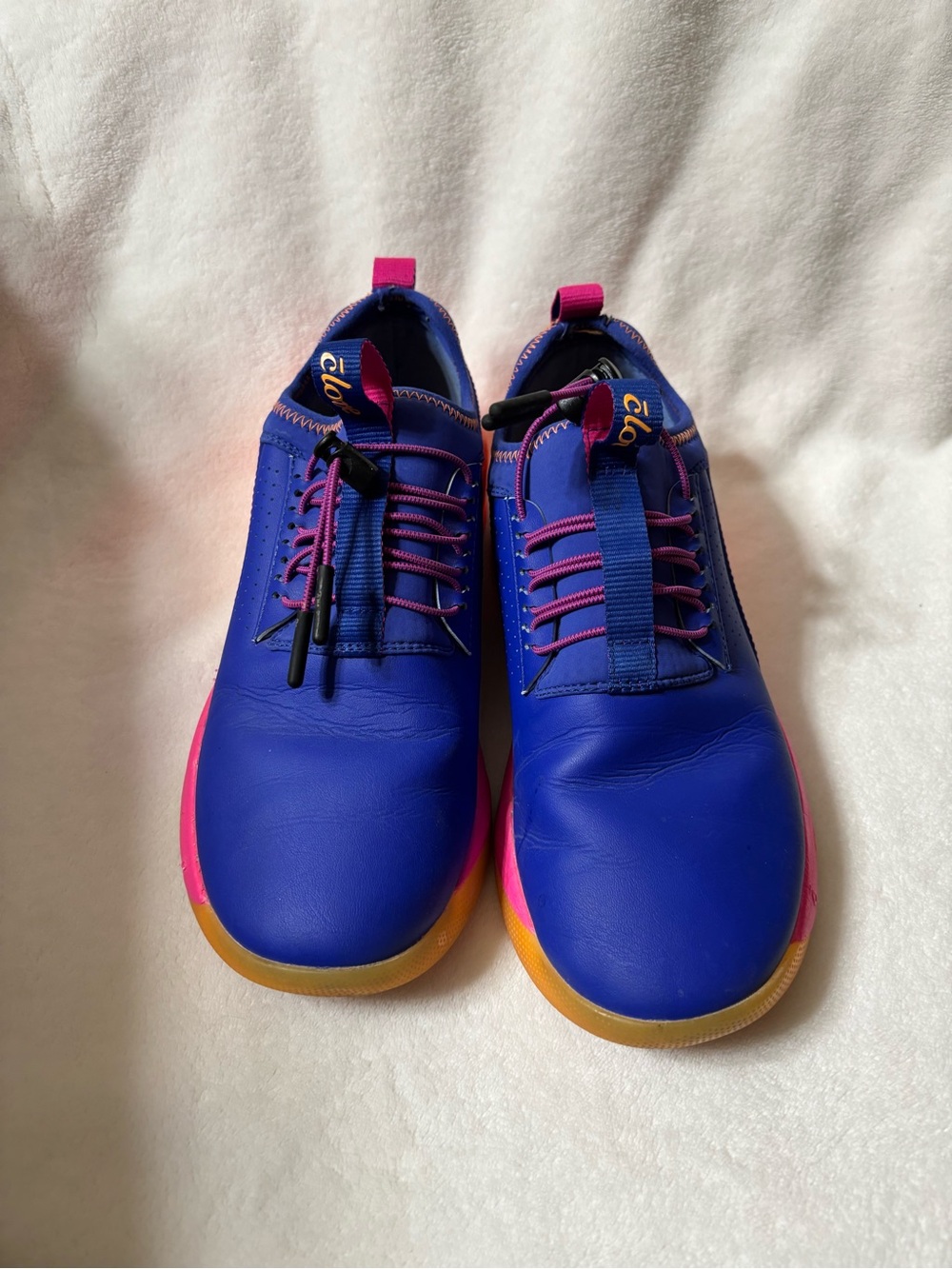 Clove Blue & Pink Nursing Shoes Size 8